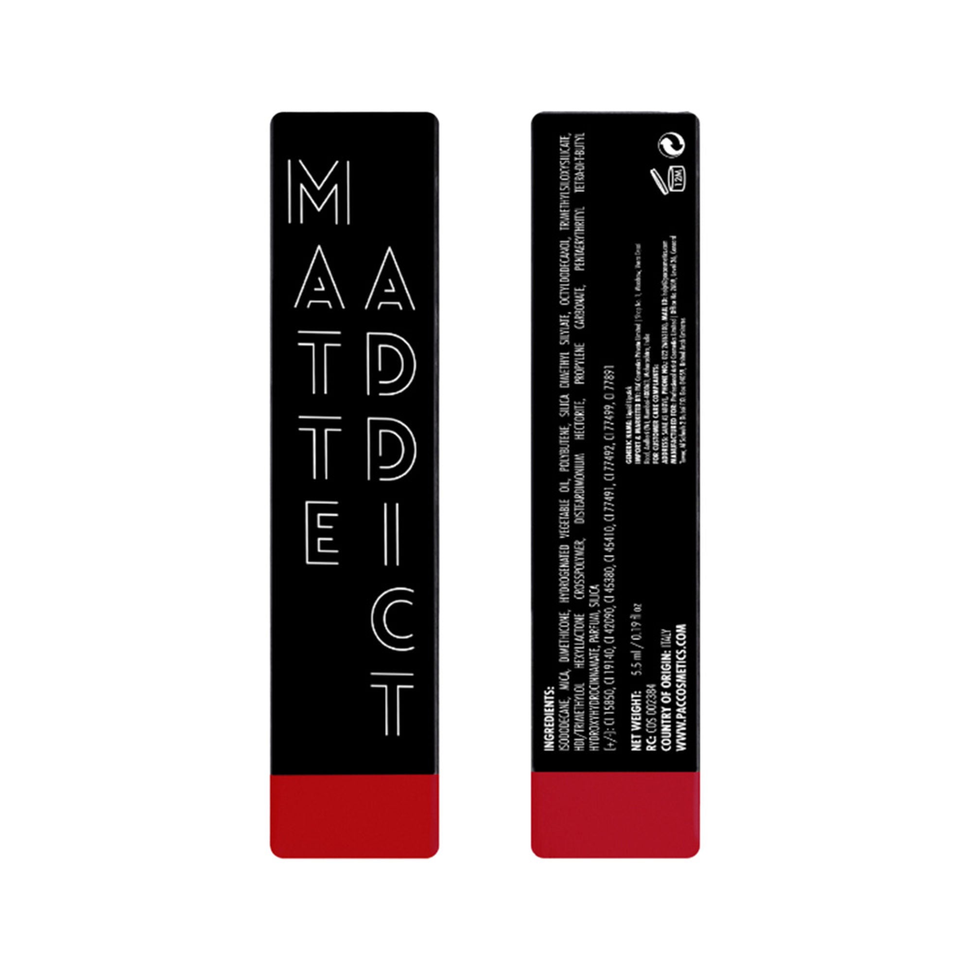 PAC Studio Matte Addict Liquid Lipstick - Red Me - Distacart