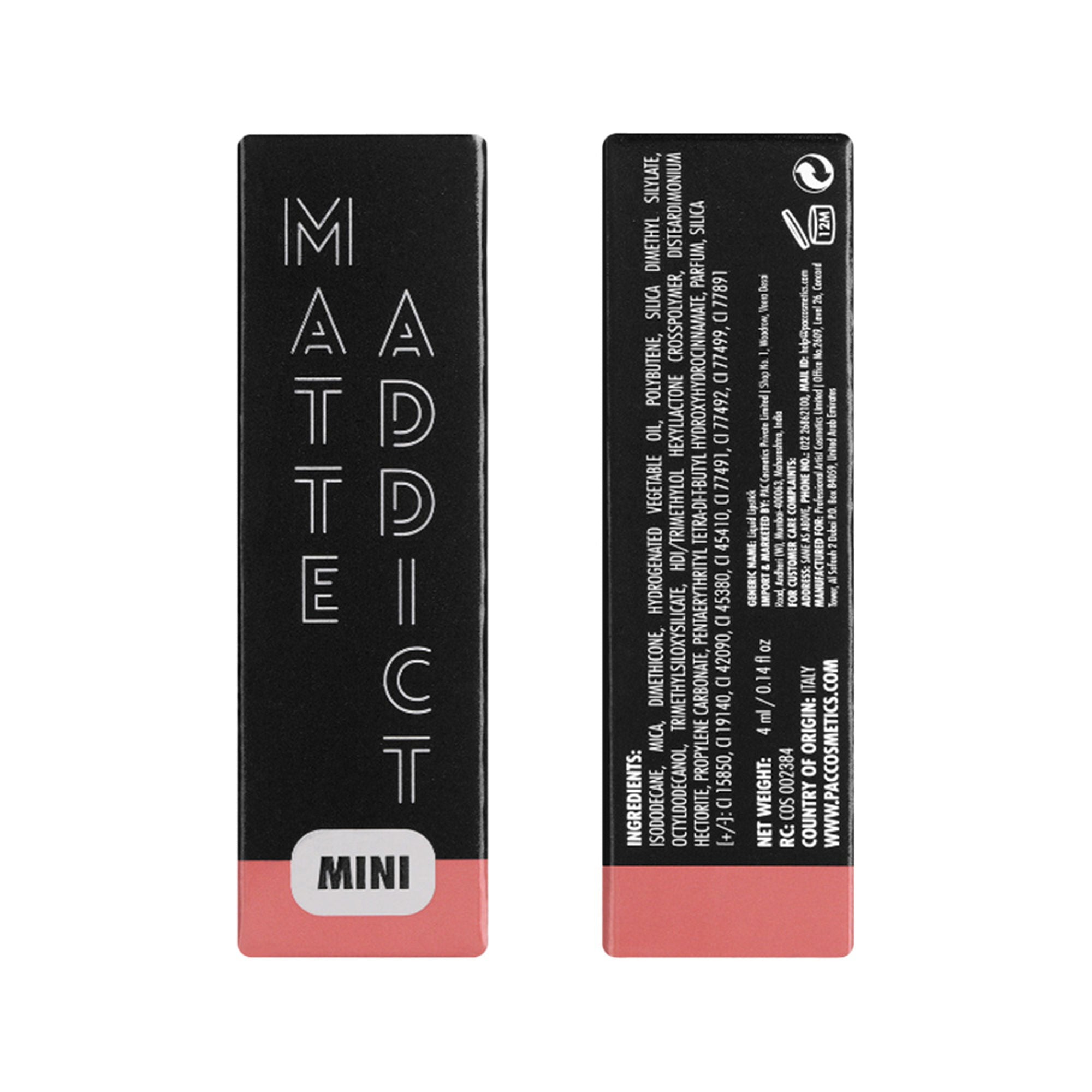 PAC Studio Matte Addict Mini Liquid Lipstick - Nude Delight - Distacart