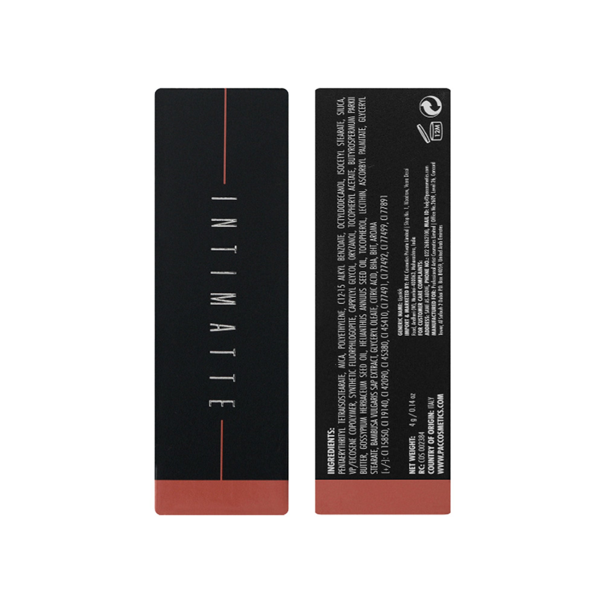 PAC Studio Intimatte Lipstick - Peachy Addiction - Distacart