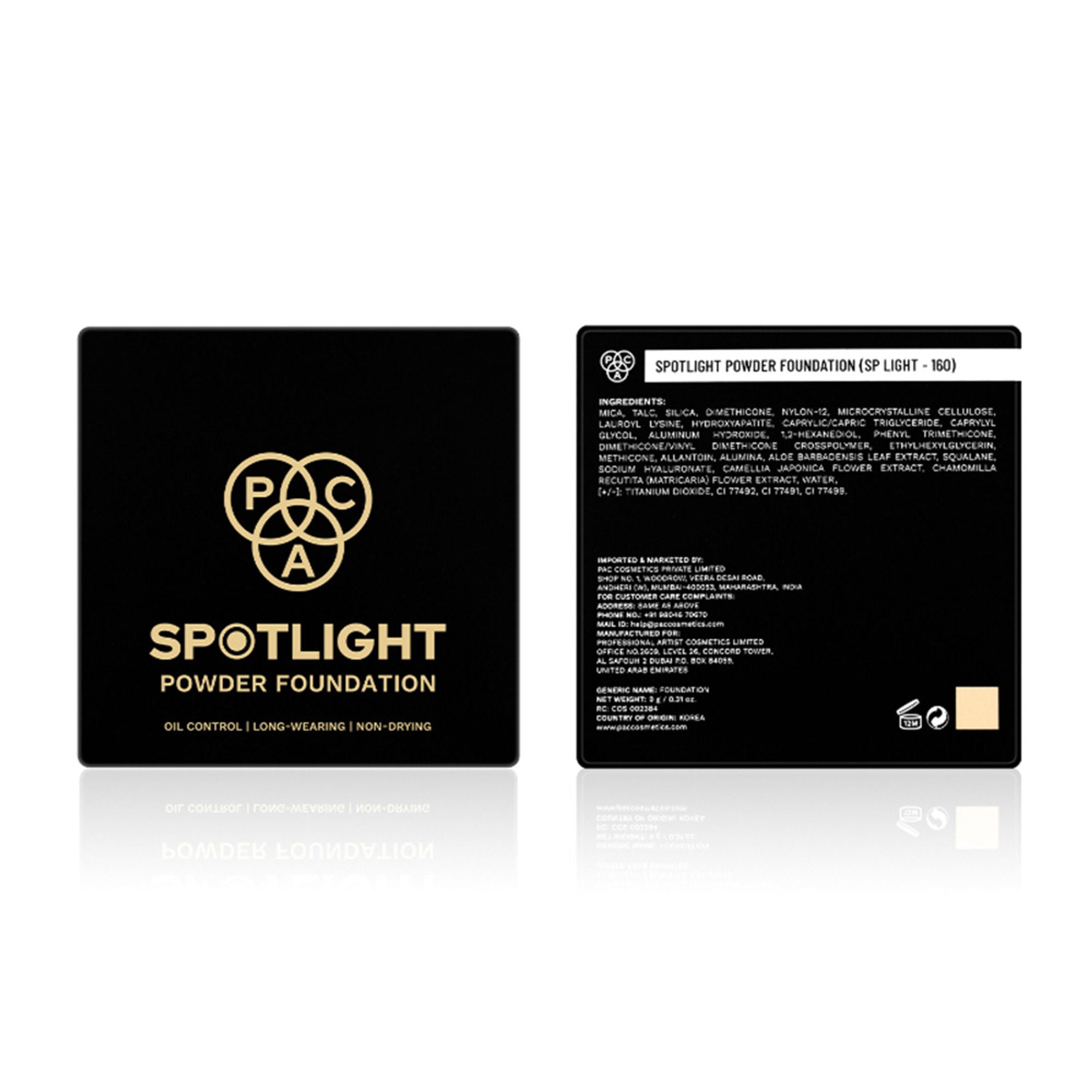 PAC Studio Spotlight Powder Foundation - SP Light 160 - Distacart