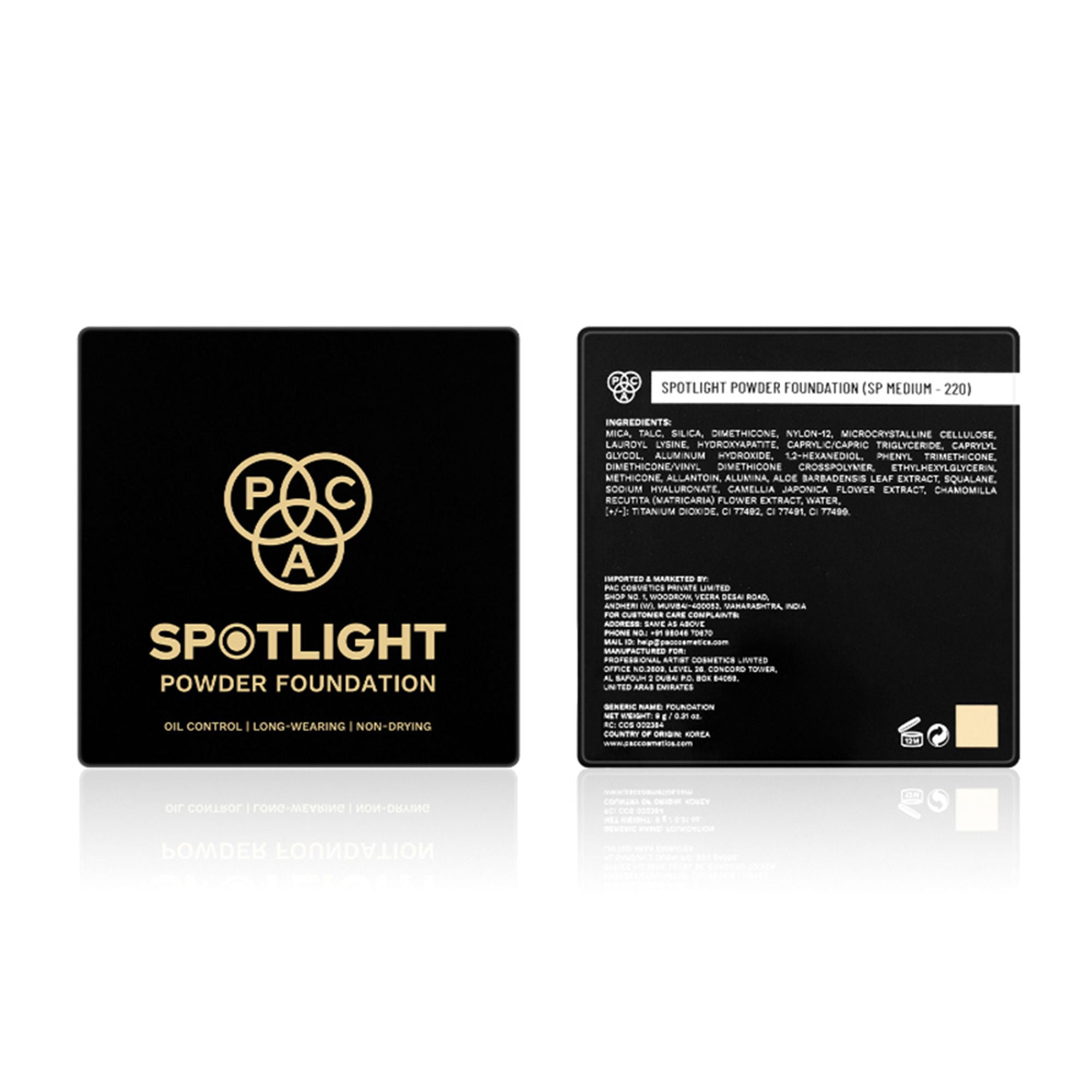 PAC Studio Spotlight Powder Foundation - SP Medium 220 - Distacart