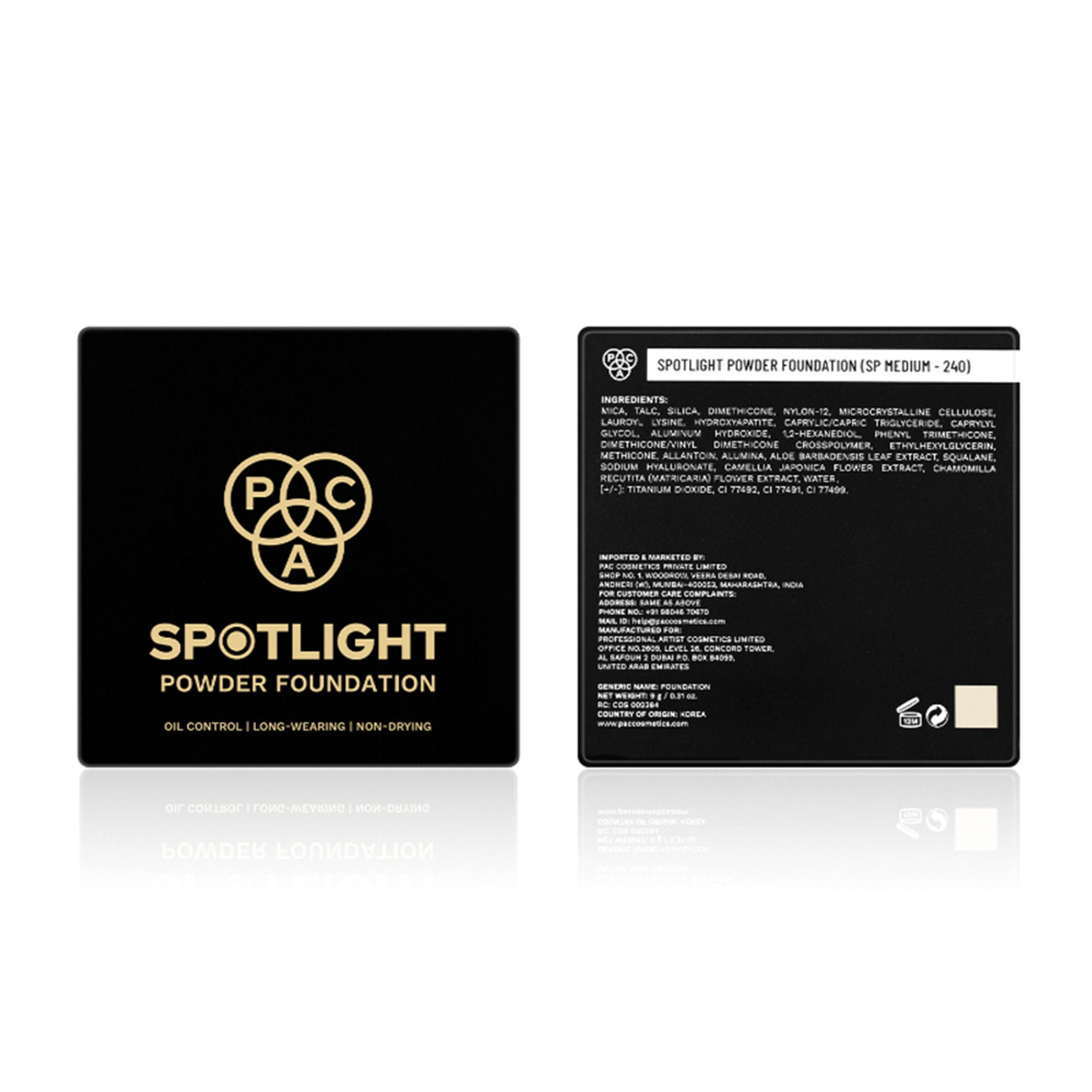 PAC Studio Spotlight Powder Foundation - SP Medium 240 - Distacart
