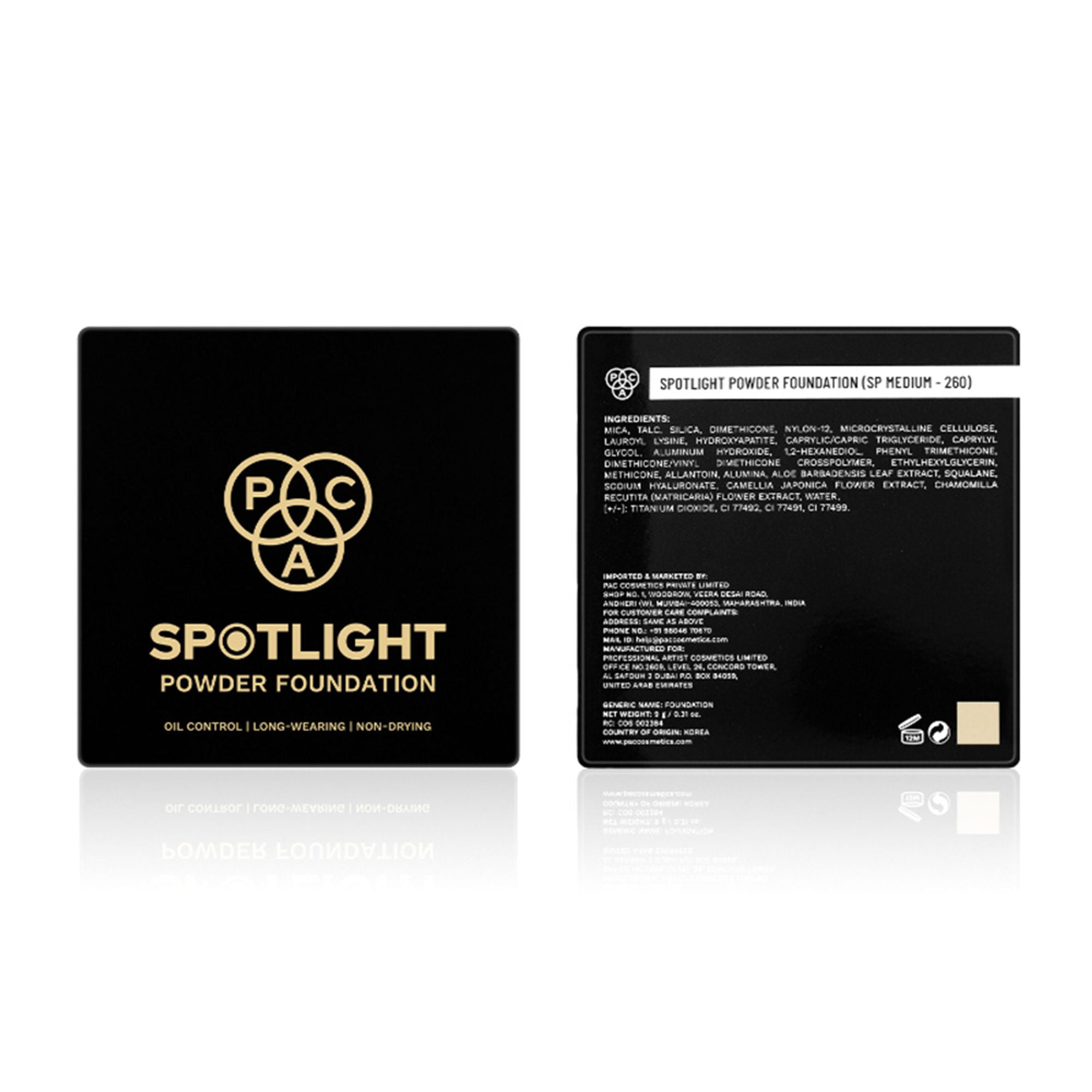 PAC Studio Spotlight Powder Foundation - SP Medium 260 - Distacart