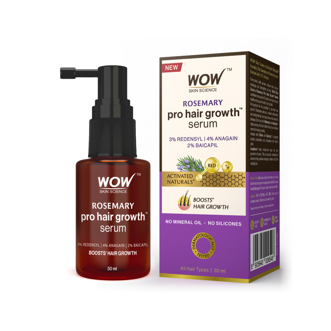 Wow Skin Science Rosemary Pro Hair Growth Serum For Denser Hair - Distacart