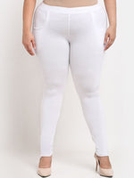 Thumbnail for TAG 7 Women Plus Size Ankle Length Cotton Leggings - Distacart