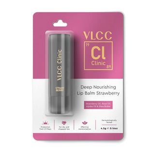 VLCC Clinic Deep Nourishing Lip Balm Strawberry & Rose - Distacart