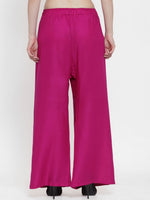 Thumbnail for TAG 7 Women Pack Of 2 Solid Flared Palazzos