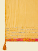 Thumbnail for Soch Floral Printed Regular Zardozi Kurta with Sharara & Dupatta - Distacart