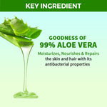 Thumbnail for Nykaa Naturals Aloe Vera Gel - Hydrates & Soothes Skin, Repairs and Nourishes Hair for Healthy Glow - Distacart