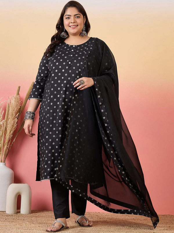 Sztori Women Floral Printed Regular Kurta with Trousers & With Dupatta