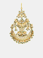 Thumbnail for Ruby Raang 22k Gold Polished Kundan Passa