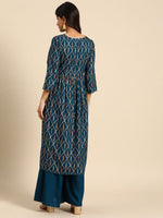 Thumbnail for All About You Ethnic Motifs Foil Print Gotta Patti Detail Kurta with Palazzos - Distacart