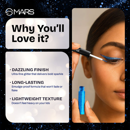 MARS Cosmetics Twinkle Wink Glitter Eyeliner - Rose Radiance - Distacart