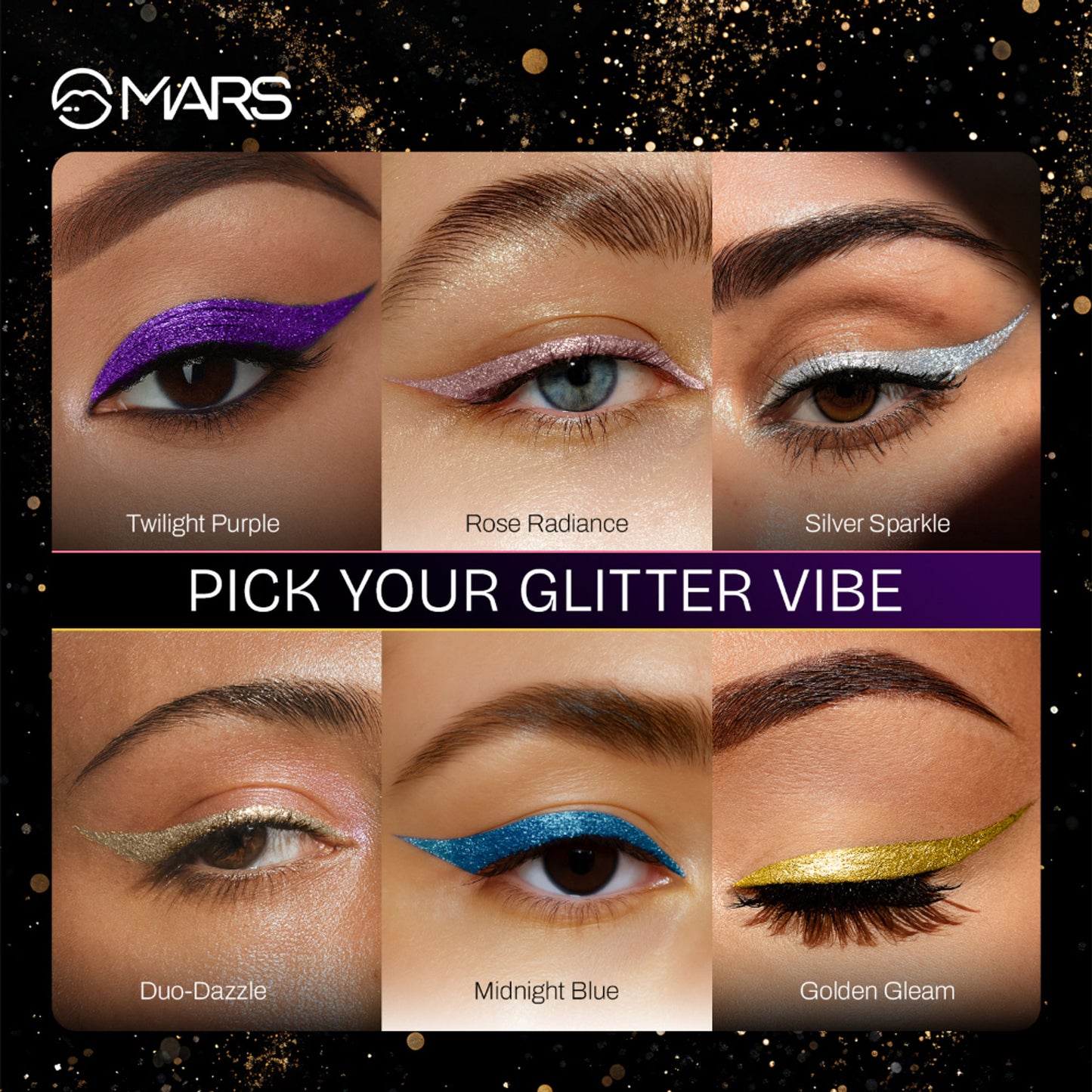 MARS Cosmetics Twinkle Wink Glitter Eyeliner - Rose Radiance - Distacart