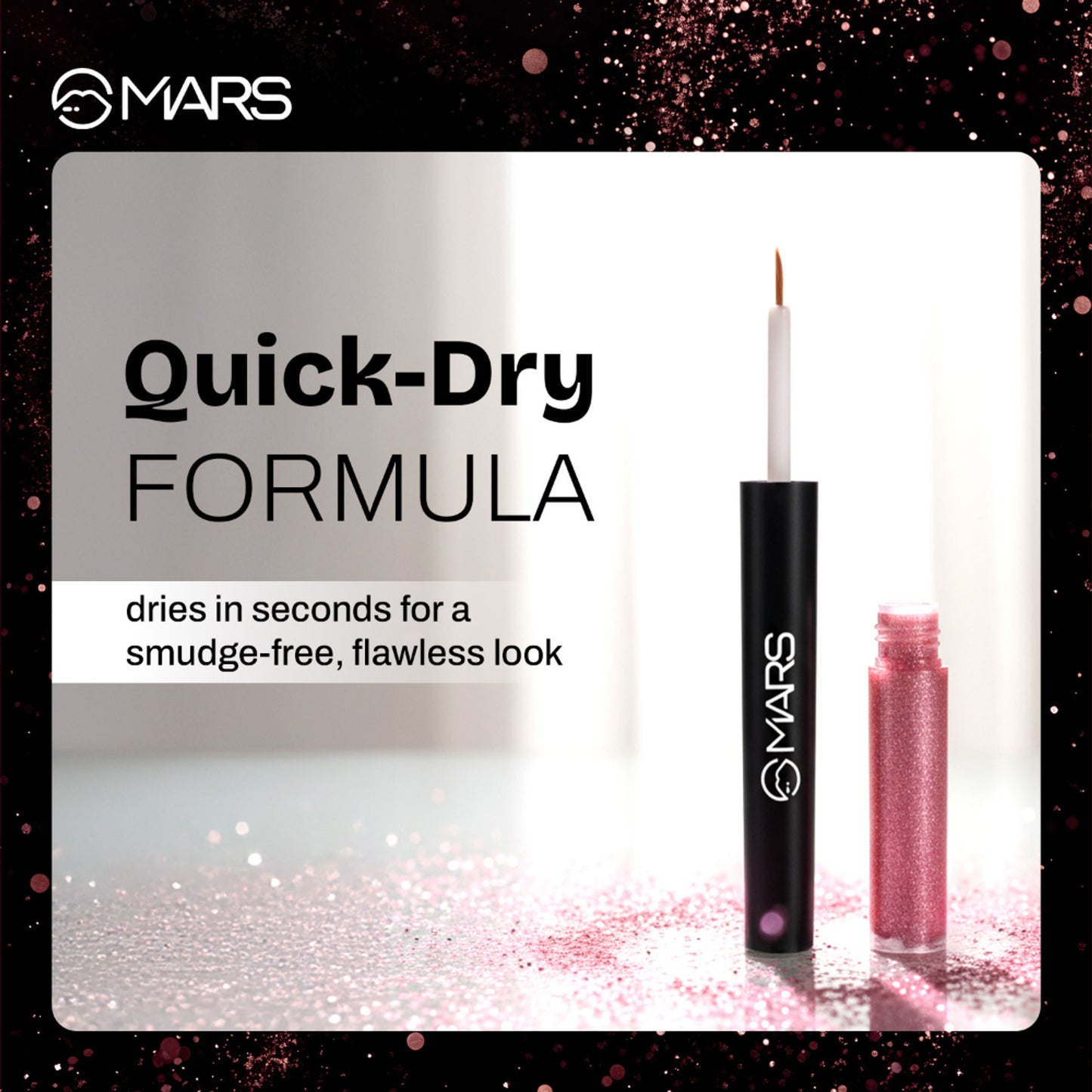 MARS Cosmetics Twinkle Wink Glitter Eyeliner - Rose Radiance - Distacart