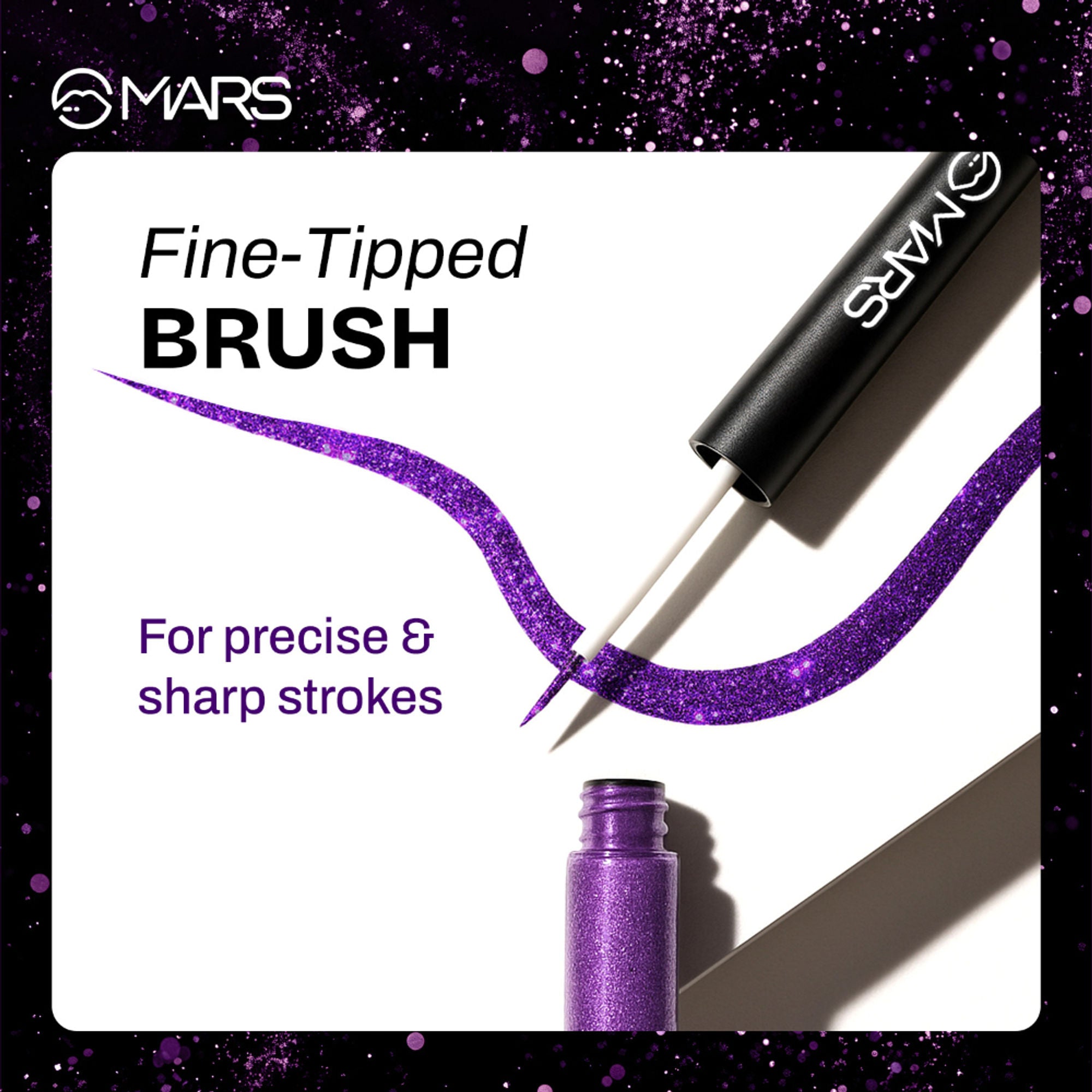 MARS Cosmetics Twinkle Wink Glitter Eyeliner - Silvers Parkle - Distacart