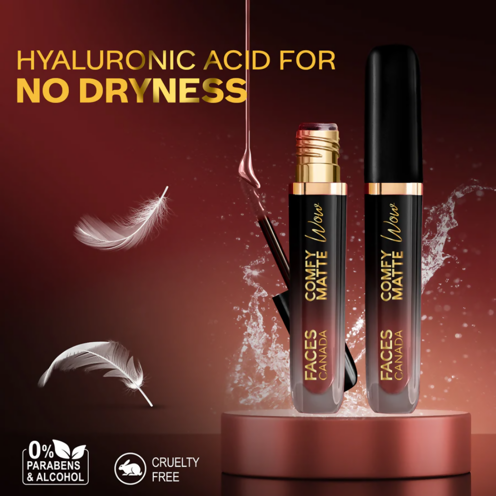 Faces Canada Comfy Matte Wow Liquid Lipstick - Cocoa Crush 07 - Distacart