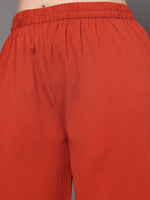 Thumbnail for Sztori Plus Size V Neck Regular Silk Crepe Straight Kurta with Trousers - Distacart