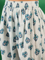 Thumbnail for Sangria Floral Boota Printed Sleeveless A-Line Pure Cotton Kurta With Dhoti Pant - Distacart
