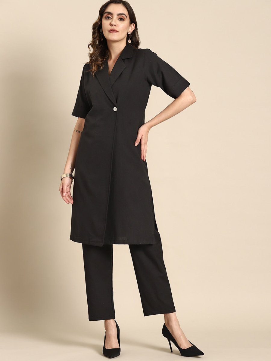 All About You Women Regular Pure Cotton Kurta with Trousers - Distacart