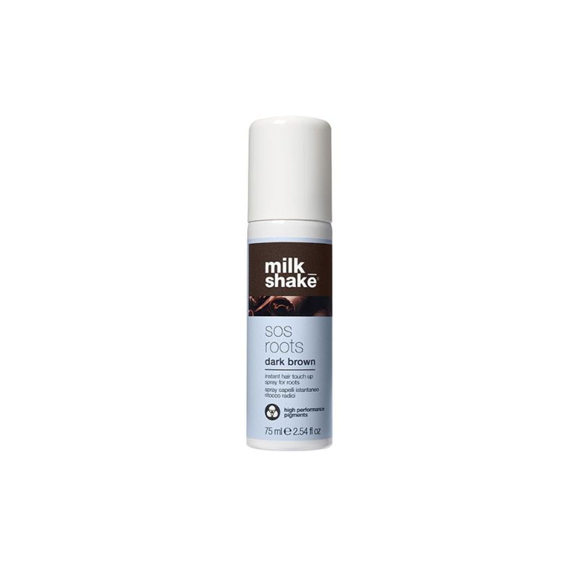Milkshake Sos Roots Temporary Instant Root Touch Up, Ammonia Free Spray   Dark Brown
