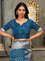 Thumbnail for Astita Banarasi Silk Blue Saree