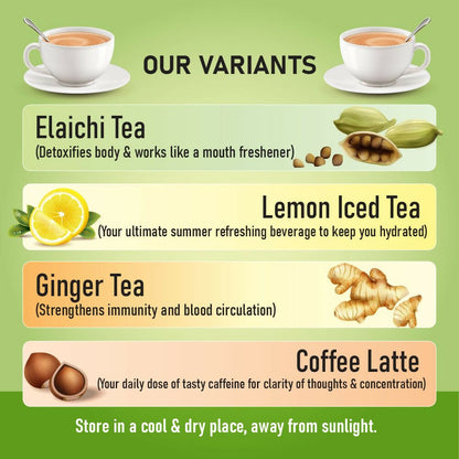 Naivedyam Elaichi Instant Tea Premix Powder Sachets - Distacart
