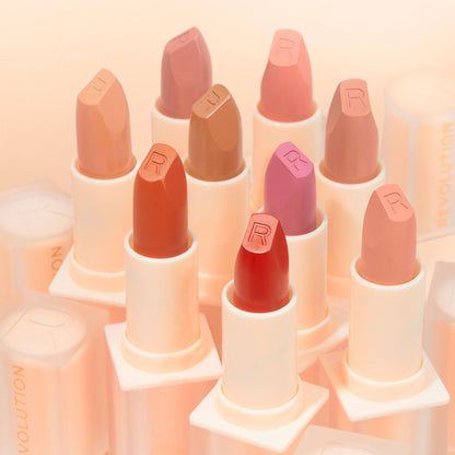 Makeup Revolution Lip Allure Soft Satin Lipstick - Material Girl Wine - Distacart