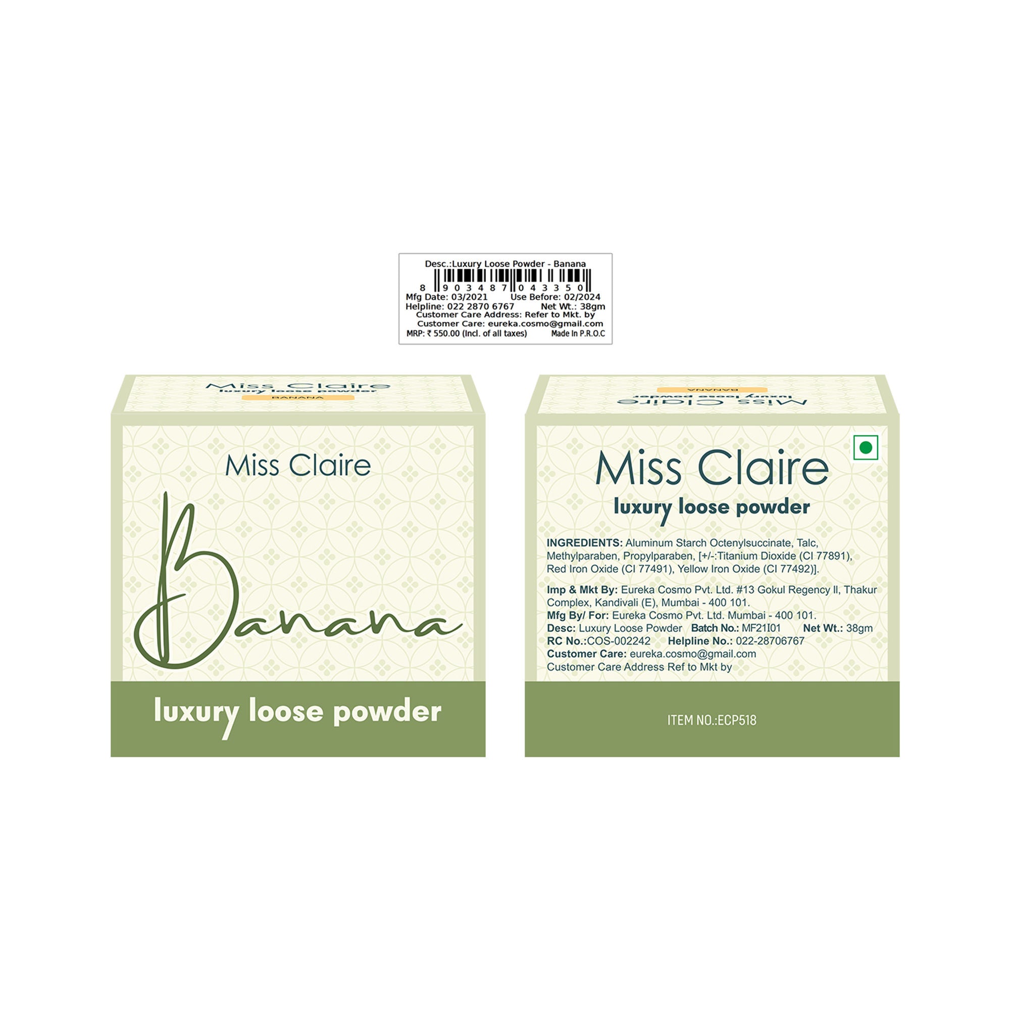 Miss Claire Luxury Loose Powder - Banana