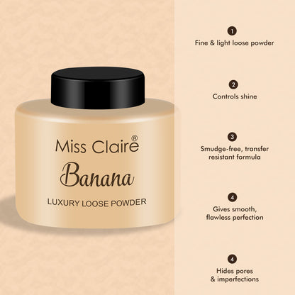 Miss Claire Luxury Loose Powder - Banana - Distacart