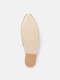 Thumbnail for House of Pataudi Women Beads Embellished Ethnic Mules