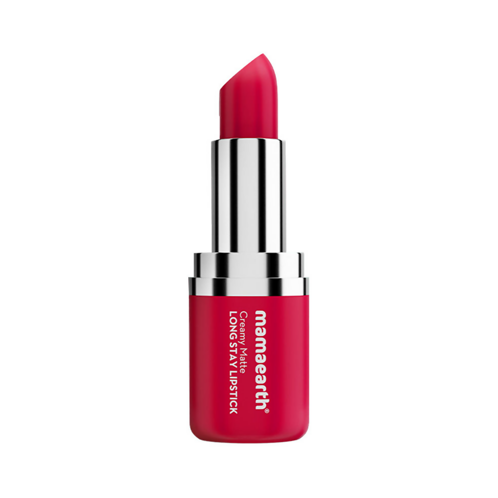 Mamaearth Creamy Matte Long Stay Lipstick - Tulip Magenta - Distacart