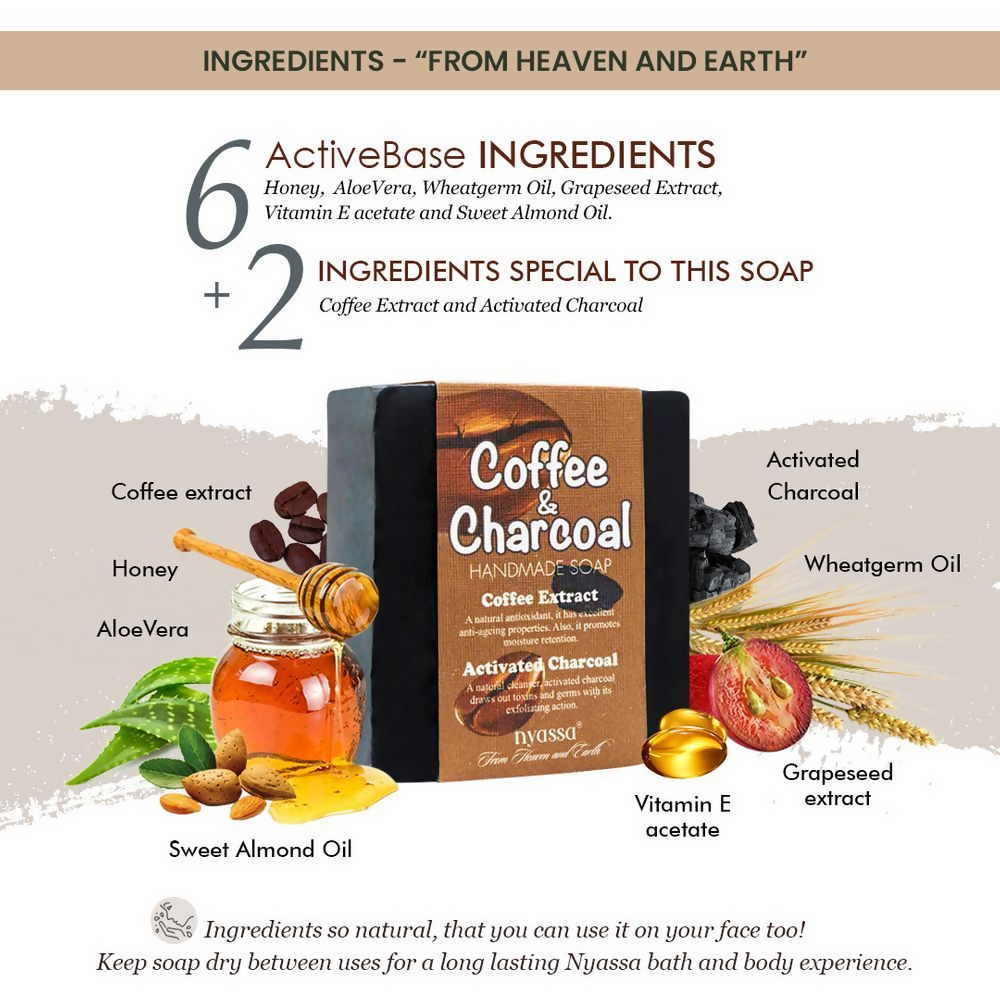 Nyassa Coffee And Charcoal Handmade Soap - Dista