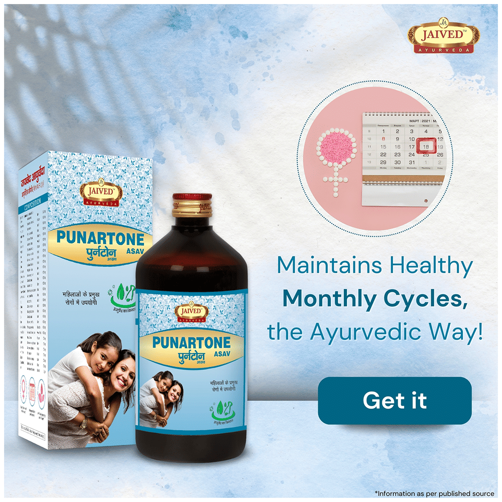 Jaived Ayurveda Punartone Asav | Ladies Tonic, Hormonal Balance & Menstrual Wellness