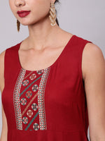 Thumbnail for Aks Floral Yoke Design Anarkali Kurta - Distacart
