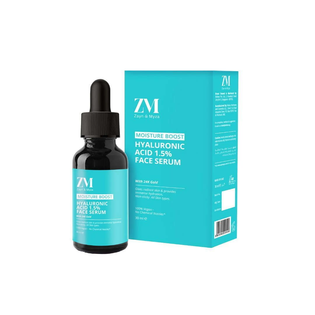 Zayn & Myza Hyaluronic Acid 1.5% & 24K Gold Face Serum - Distacart