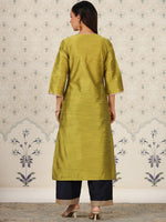 Thumbnail for Ode by House of Pataudi Flared Sleeves Straight Kurta - Distacart