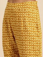 Thumbnail for All About You Women Brown & Cream Printed Kurta with Trousers - Distacart