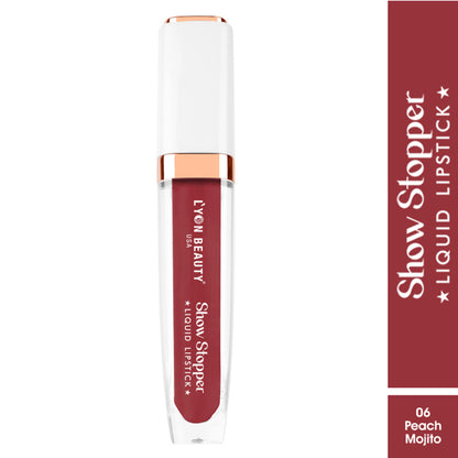 Lyon Beauty Show Stopper Liquid Lipstick - Peach Mojito 06
