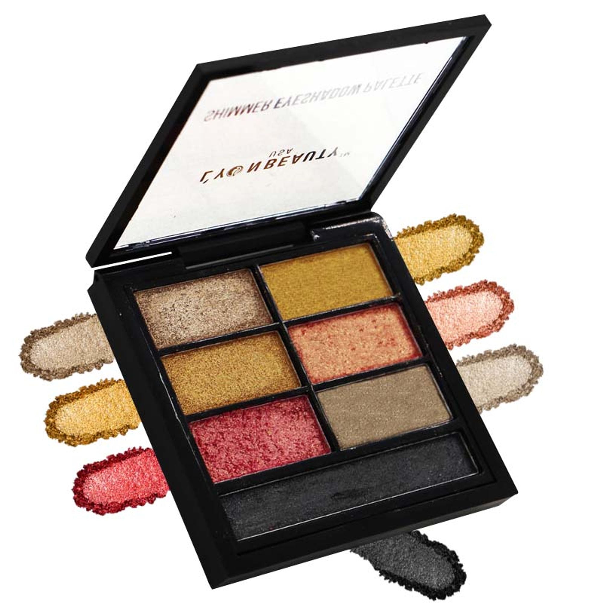 Lyon Beauty Shimmer Eyeshadow Palette - Multi-Color 01 - Distacart