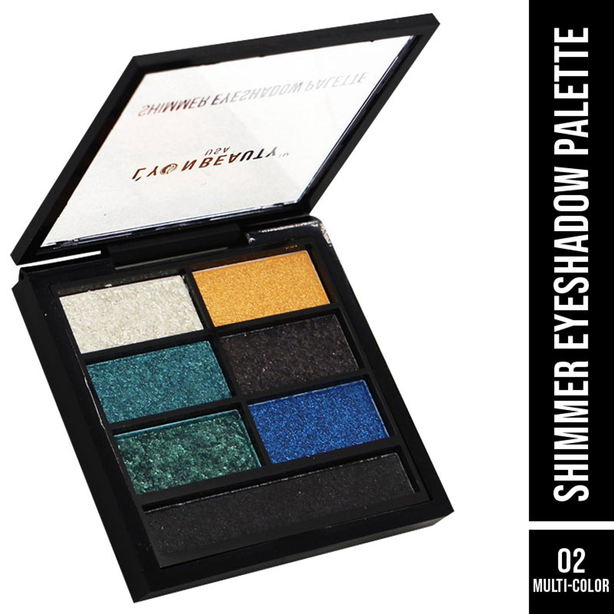 Lyon Beauty Shimmer Eyeshadow Palette - Multi-Color 02
