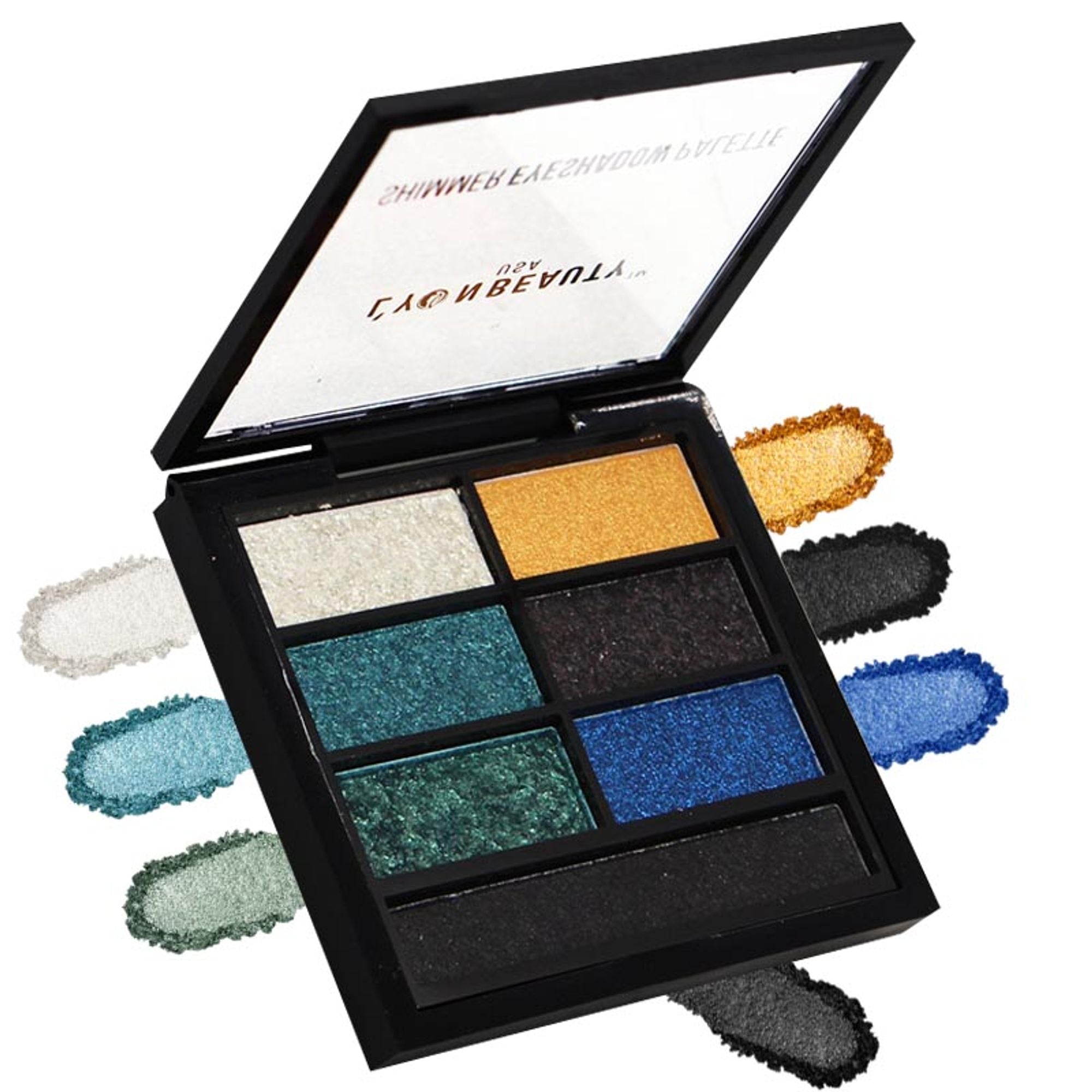 Lyon Beauty Shimmer Eyeshadow Palette - Multi-Color 02 - Distacart