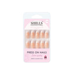 Thumbnail for shills professional reusable press on nails french almond spn742
