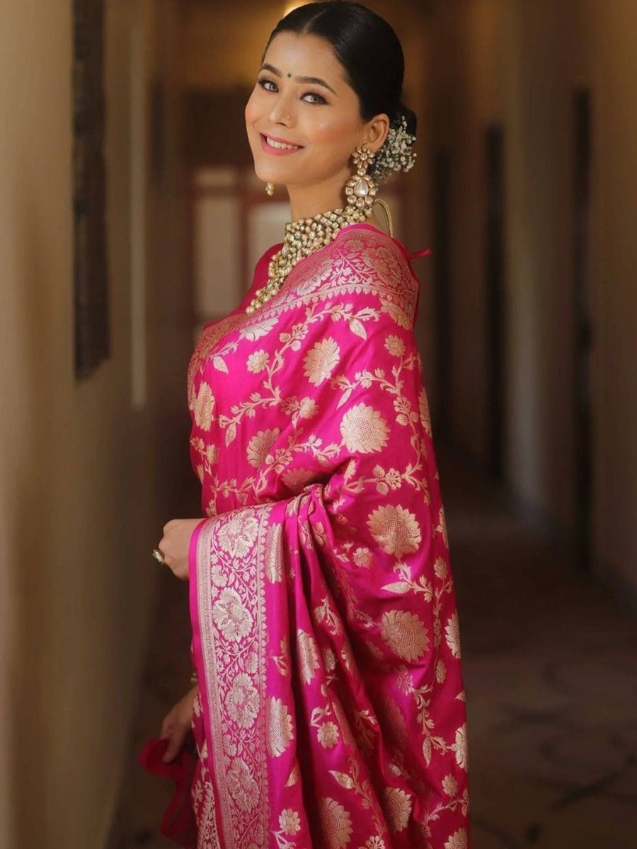 Anouk Woven Design Zari Kanjeevaram Saree