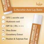 Thumbnail for Bake 10% L-Ascorbic Acid Tinted Butter Brightening Lip Balm SPF 55 PA++++