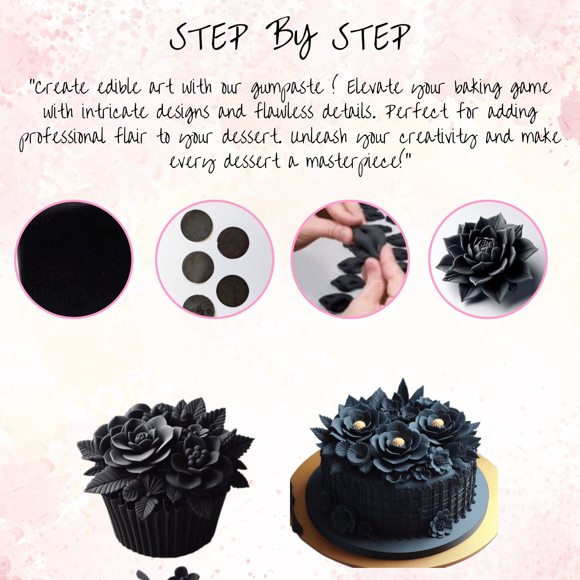confect black gum paste br b 250 gms b