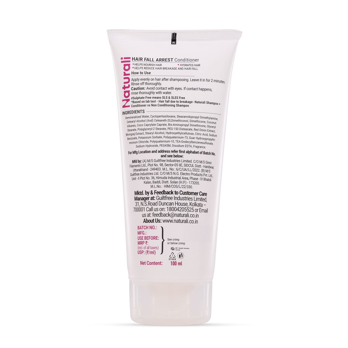 Naturali Hairfall Arrest Conditioner - Distacart