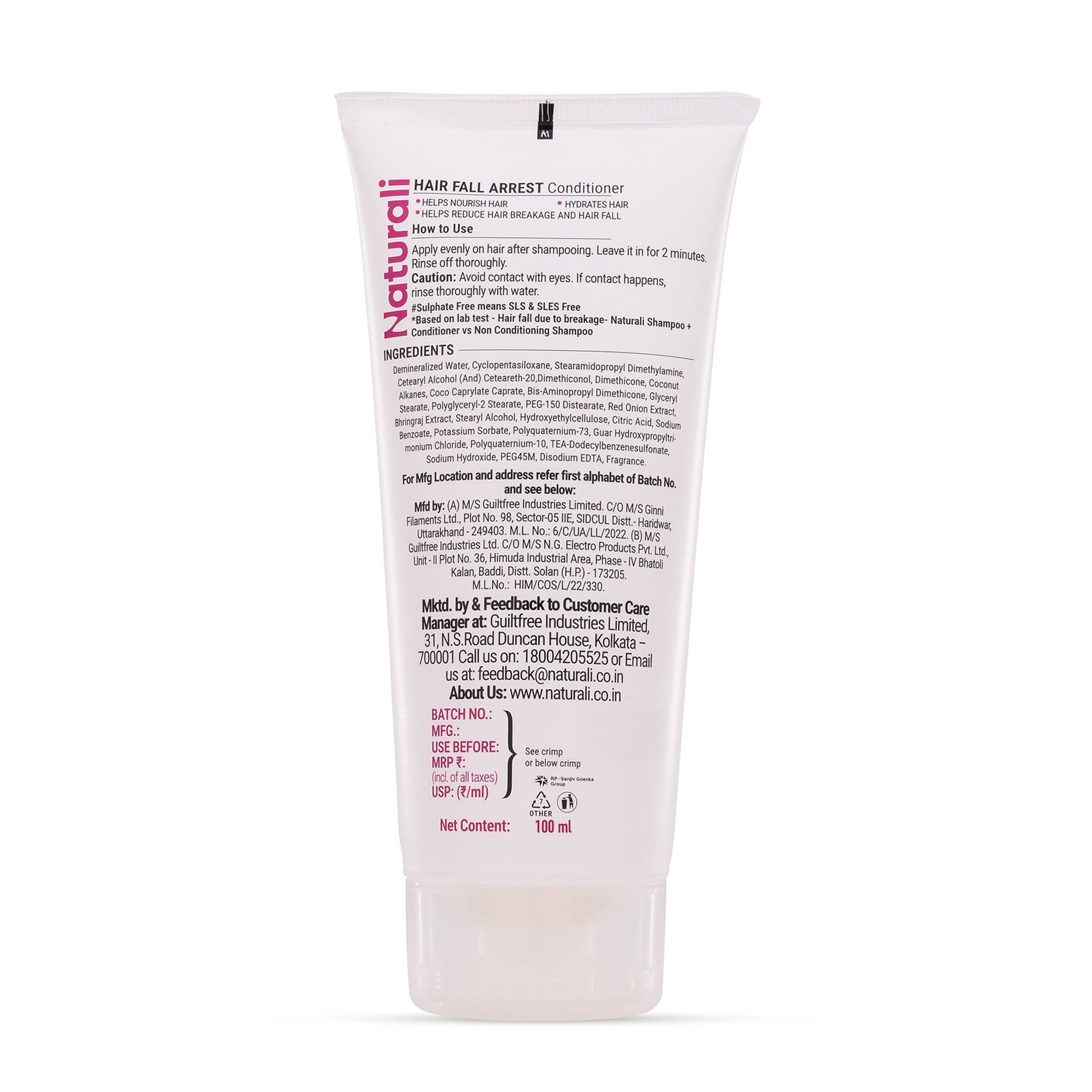 Naturali Hairfall Arrest Conditioner - Distacart
