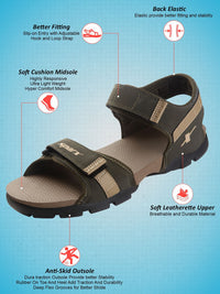 Thumbnail for Sparx Men Olive Green Sports Sandals