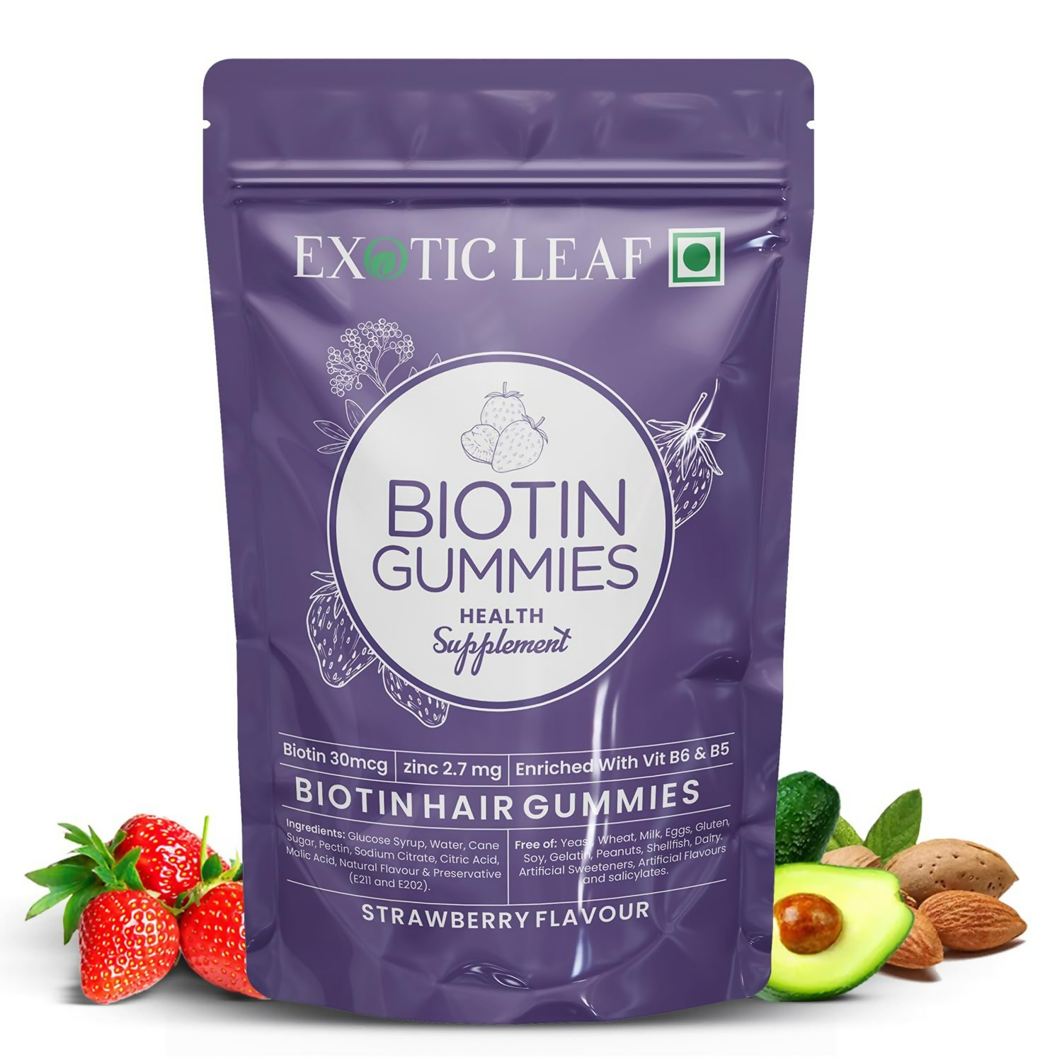 Exotic Leaf Biotin Gummies - Distacart